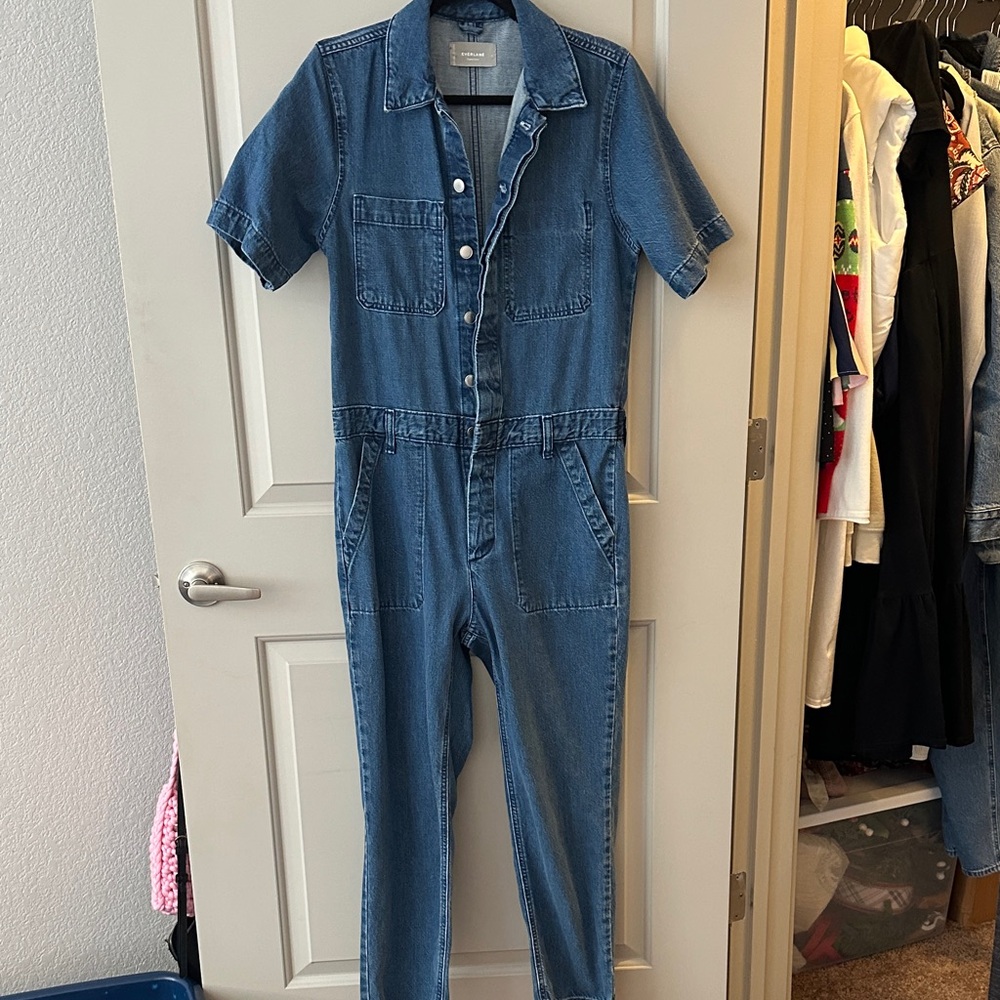 Everlane Blue Denim Jumpsuit